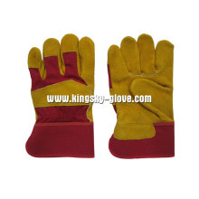 Cow Split Leather Palm Work Glove--3080